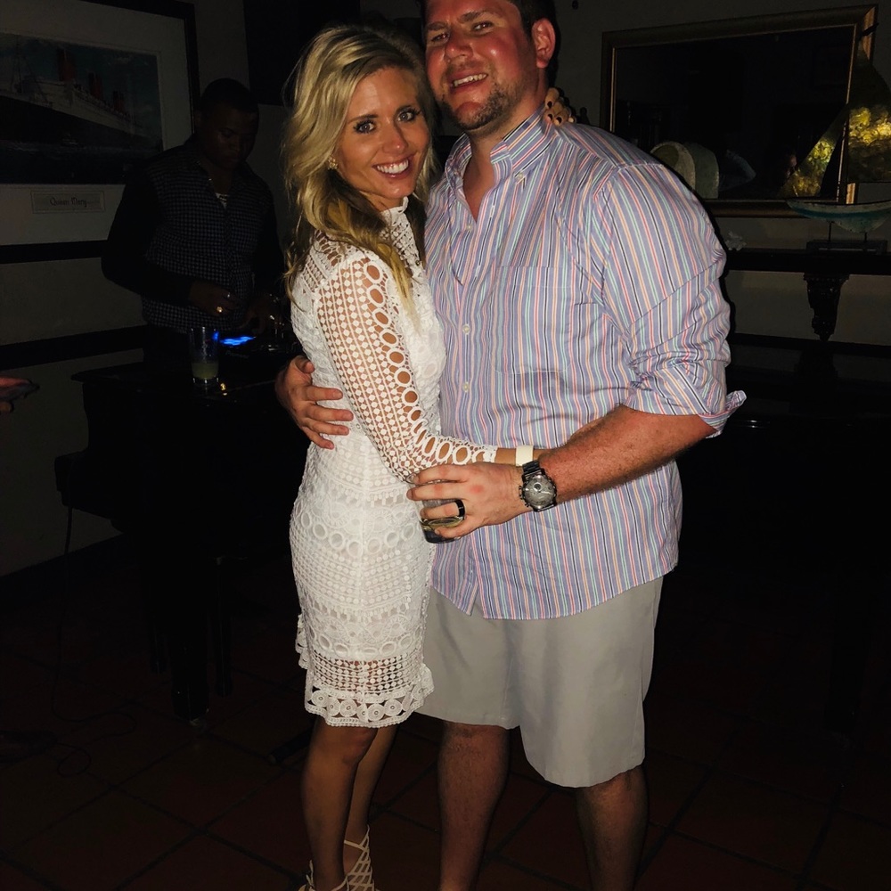 Lace white dress